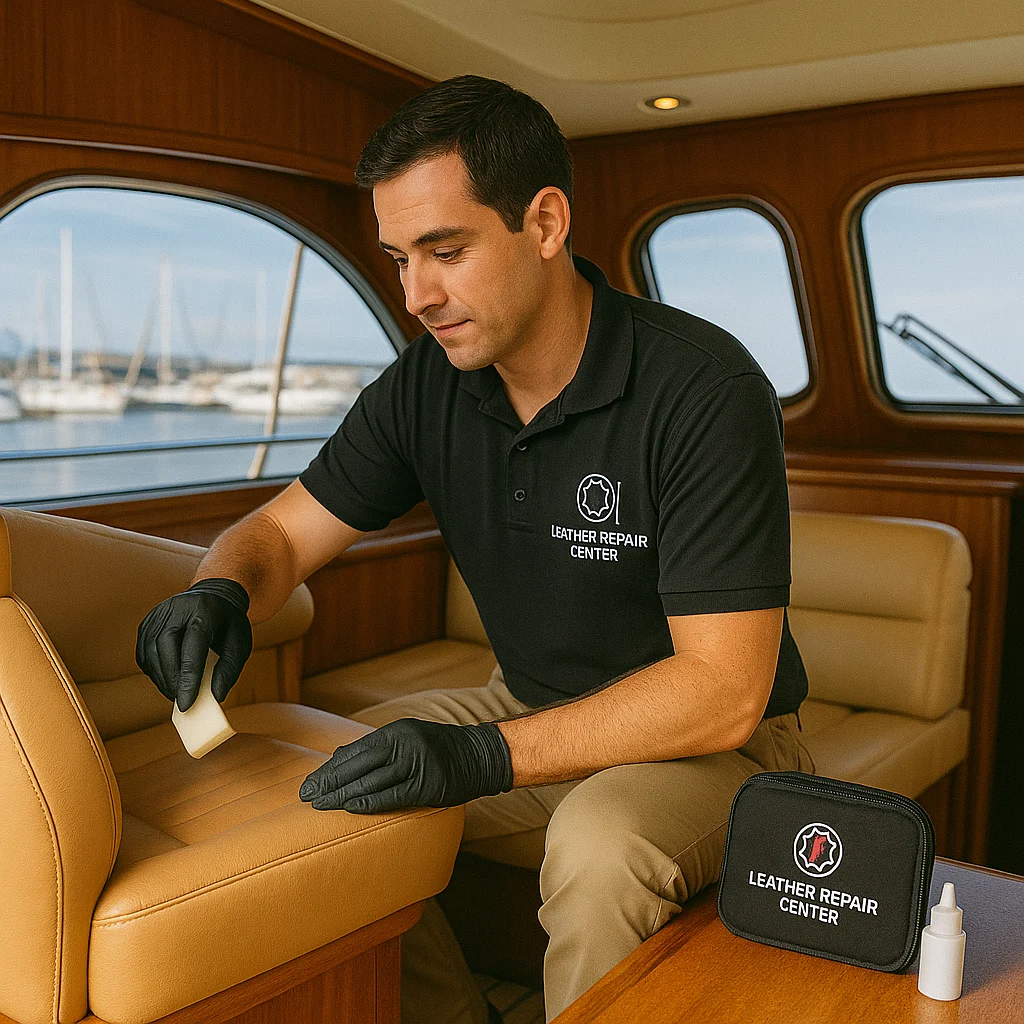Boat interior vinyl repair
