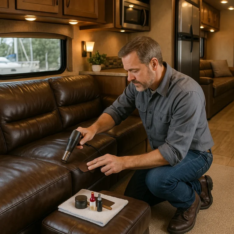 rv leather repair