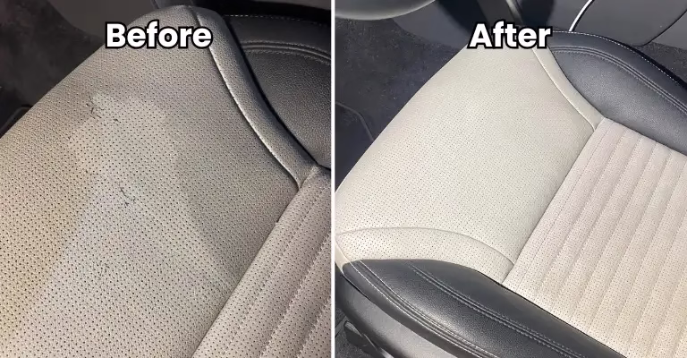 car seat repair before and after